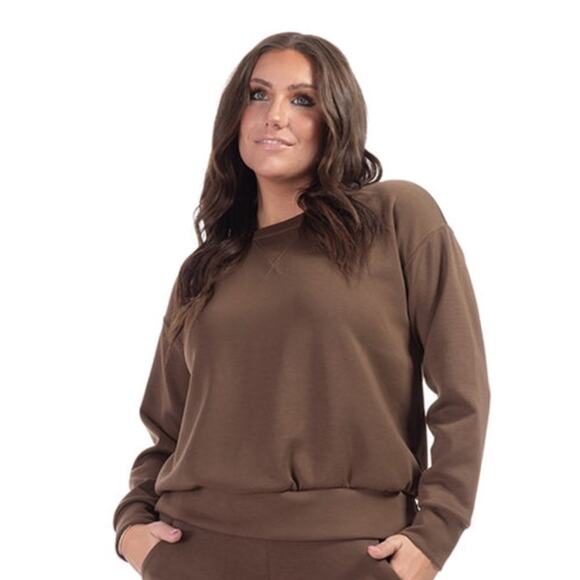 Dear Scarlett Tops - Dear Scarlett Brown Sweatshirt